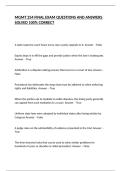 MGMT 254 FINAL EXAM QUESTIONS AND ANSWERS SOLVED 100&percnt; CORRECT