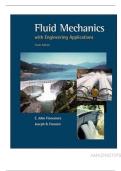 Fluid Mechanics With Engineering Applications 10th Edition By Finnemore&comma; Joseph Franzini &lpar;Solutions Manual&rpar; ALL CHAPTERS &comma; LATEST UPDATE &comma; COMPLETE A&plus; GUIDE
