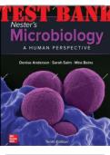 TesT Bank for nesTer&rsquo;s Microbiology&colon; A Human Perspective 10th Edition Author&colon; Denise Anderson&comma; Sarah Salm&comma; Deborah Allen &vert; 100&percnt; Complete Solution &vert;Guide A&plus; Latest Version 2025