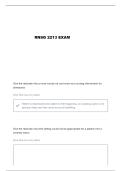 RNSG 2213 HESI STUDY GUIDE QUESTIONS AND VERIFIED ANSWERS