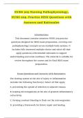 NURS 209 Nursing Pathophysiology&comma; NURS 209&comma; Practice HESI Questions with Answers and Rationales