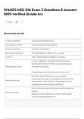 WILKES NSG 526 Exam 3 Questions & Answers 100&percnt; Verified &lpar;Grade A&plus;&rpar;