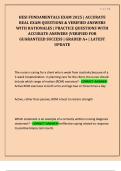 HESI FUNDAMENTALS EXAM 2025 &vert; ACCURATE  REAL EXAM QUESTIONS & VERIFIED ANSWERS  WITH RATIONALES &vert; PRACTICE QUESTIONS WITH  ACCURATE ANSWERS &vert;VERIFIED FOR  GUARANTEED SUCCESS &vert; GRADED A&plus; &vert; LATEST  UPDATE 