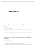 NURS 400 EXAM 2 ATI QUESTIONS AND VERIFIED ANSWERS
