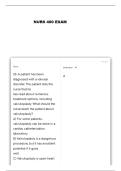 NURS 400 UNIT 4 QUESTIONS AND VERIFIED ANSWERS