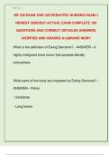 NR 328 EXAM 3&sol;NR 328 PEDIATRIC NURSING EXAM 3  NEWEST 2026&sol;2027 ACTUAL EXAM COMPLETE 100  QUESTIONS AND CORRECT DETAILED ANSWERS  &lpar;VERIFIED AND GRADED A&plus;&rpar;&vert;BRAND NEW&excl;&excl; 