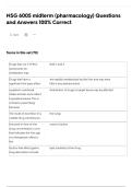 NSG 6005 midterm &lpar;pharmacology&rpar; Questions and Answers 100&percnt; Correct