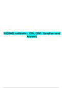 NSG6005 antibiotics&comma; STDs&comma; EENT- Questions and  Answers 