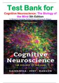 Cognitive Neuroscience Test Bank 5th Edition Gazzaniga Ivry Mangun&comma; Exam Prep Questions & Answers&comma; Study Guide PDF Download&comma; Instructor Resources&comma; University Psychology Course Materials