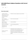 NSG 6005 Pharm Midterm Questions with Correct Answers