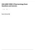 NSG 6005 WEEK 2 Pharmacology Exam Questions and Answers