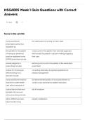 NSG6005 Week 1 Quiz Questions with Correct Answers