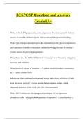 BCSP CSP Questions and Answers Graded A&plus;