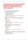 National Board Certified Clinical Hypnotherapist Exam &ndash; Practice Questions & Correct Answers