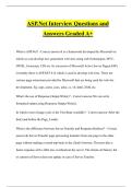 ASP&period;Net Interview Questions and Answers Graded A&plus;