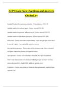 ASP Exam Prep Questions and Answers Graded A&plus;