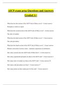 AICP exam prep Questions and Answers Graded A&plus;