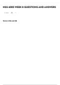 NSG 6005 WEEK 8 QUESTIONS AND ANSWERS
