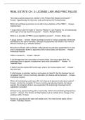 REAL ESTATE CH&period; 3 LICENSE LAW AND FREC RULES