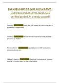 BSC 2085 Exam &num;2 Yung Su FSU EXAM &colon;  Questions and Answers 2025&vert;2026  verified graded A&plus; already passed&excl; 