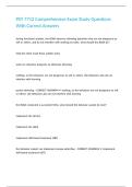 PSY 7712 Comprehensive Exam Study Questions With Correct Answers 