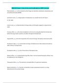 NSG124 Exam 1 key terms and medications 100&percnt; Correct 