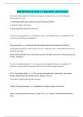 NSG124 Exam 1 Units 1-4 Questions and Answers