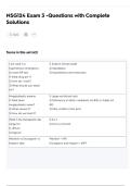 NSG124 Exam 3 -Questions with Complete Solutions