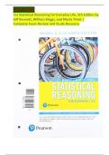 Test Bank for Statistical Reasoning for Everyday Life&comma; 5th edition by Jeff Bennett&comma; William Briggs&comma; Mario Triola All Chapters Complete Guide A&plus;&period;pdf
