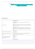 NSG124 Pharmacology Final Exam &lpar;STUDY GUIDE&rpar;  Questions and Answers
