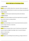 WGU C180 Intro to Psychology&comma; Exam NEWEST 2025 ACTUAL EXAM COMPLETE QUESTIONS AND CORRECT ANSWERS &lpar;VERIFIED ANSWERS&rpar; &vert;ALREADY GRADED A&plus;