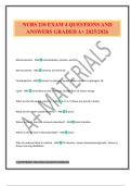 NURS 210 EXAM 4 QUESTIONS AND ANSWERS GRADED A&plus; 2025&sol;2026