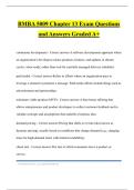 BMBA 5009 Chapter 13 Exam Questions and Answers Graded A&plus;