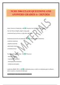 NURS 3004 EXAM QUESTIONS AND ANSWERS GRADED A&plus; 2025&sol;2026