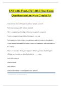ENT 4412 Final&comma; ENT 4412 Final Exam Questions and Answers Graded A&plus;