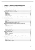 Samenvatting Syllabus in bulletpoints -  Methoden van Rechtswetenschap &lpar;R&lowbar;MethR&rpar;