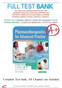 Test Bank for Pharmacotherapeutics for Advanced Practice A Practical Approach 5th Edition by Virginia Poole Arcangelo ISBN 9781975160593 Covering Chapters 1-56 Updated 2025&sol;2026 with Solutions and Test Bank