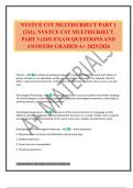 NYSTCE CST MULTISUBJECT PART 1 &lpar;241&rpar;&comma; NYSTCE CST MULTISUBJECT PART 3 &lpar;245&rpar; EXAM QUESTIONS AND ANSWERS GRADED A&plus; 2025&sol;2026