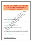 NYSTCE - CST 245 ARTS AND SCIENCES EXAM QUESTIONS AND ANSWERS GRADED A&plus; 2025&sol;2026