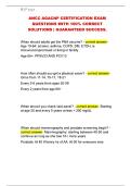 ANCC AGACNP CERTIFICATION EXAM  QUESTIONS WITH 100&percnt; CORRECT  SOLUTIONS &vert; GUARANTEED SUCCESS&period;