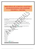 PRINCIPLES OF AUDITING CHAPTER 5 EXAM QUESTIONS AND ANSWERS GRADED A&plus; 2025&sol;2026