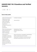 NSG233 KQC Wk 3 Questions and Verified Answers