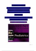 Test Bank for CURRENT Diagnosis & Treatment Pediatrics 27th Edition&comma; Maya Bunik&comma; Myron J&period; Levin&comma; Mark J&period; Abzug & Teri L&period; Schreiner&period;&vert;All chapters covered 1-46&comma; Graded A&plus;&period;