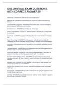 IDIS 199 FINAL EXAM QUESTIONS WITH CORRECT ANSWERS&excl;&excl;