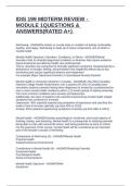 IDIS 199 MIDTERM REVIEW - MODULE 1QUESTIONS & ANSWERS&lpar;RATED A&plus;&rpar; 