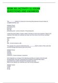 ISOM 351 ACTIVITY 3&period;1 EXAM QUESTIONS AND ANSWERS