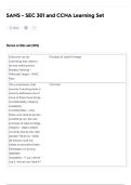 SANS - SEC 301 and CCNA Learning Set