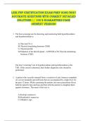LEIK FNP CERTIFICATION EXAM PREP 2026&sol;2027  ACCURATE QUESTIONS WITH CORRECT DETAILED  SOLUTIONS &vert;&vert; 100 &percnt; GUARANTEED PASS  <NEWEST VERSION> 