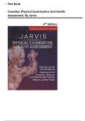Test Bank For Canadian Physical Examination and Health Assessment&comma; 4th Edition&comma; by Jarvis&comma; All Chapters Covered Complete & Verified 2026