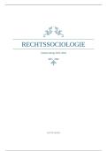 Inhoudstafel rechtssociologie 